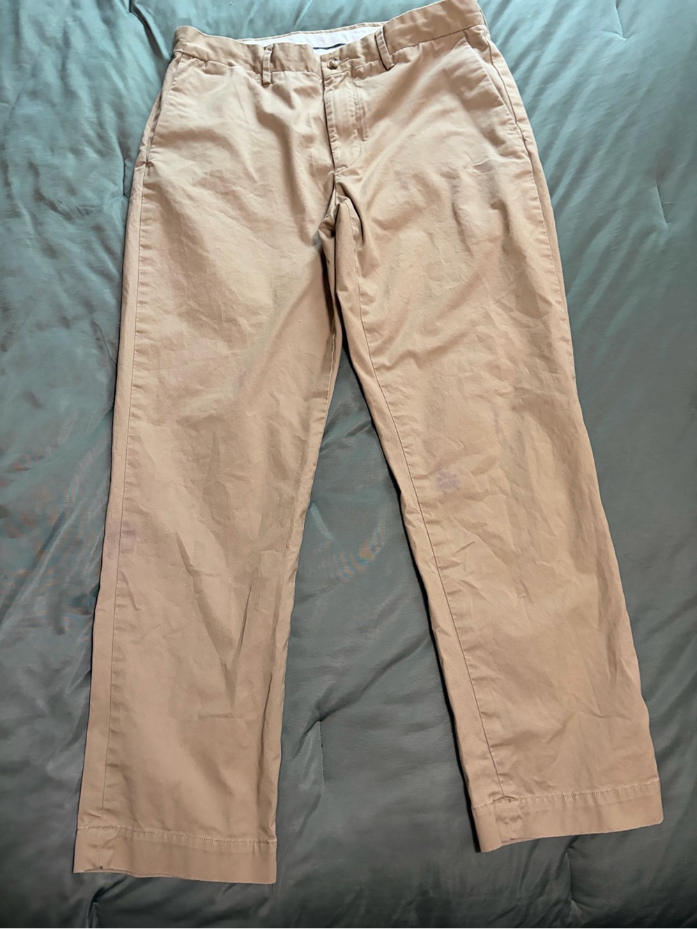 Ralph Lauren Men’s Khaki Straight-Leg Chinos - Light Tan